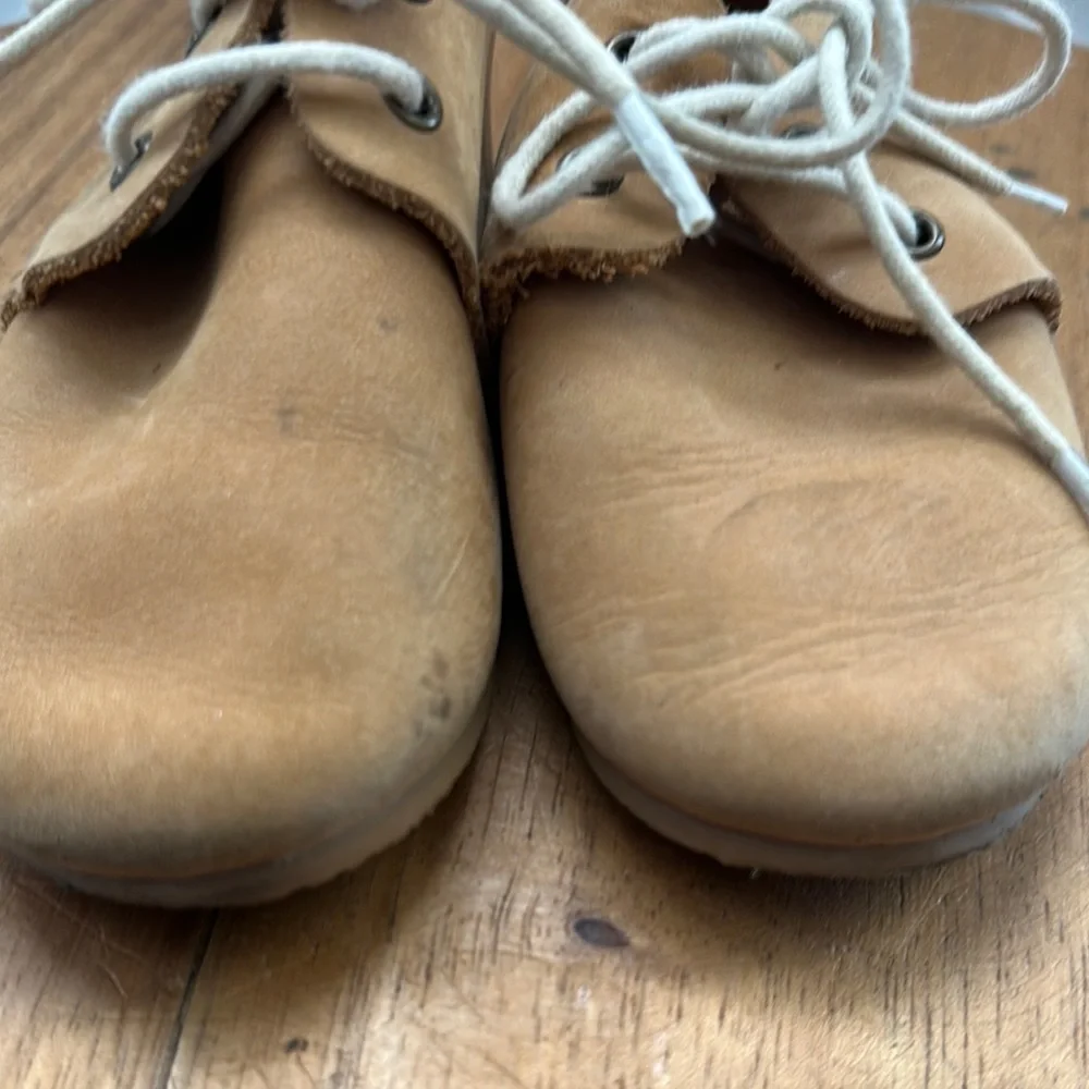 Tan Leather Kids Shoes